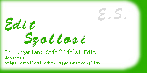 edit szollosi business card